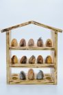 Égetett fa tojástartó 30 db-os