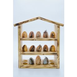 Égetett fa tojástartó 30 db-os