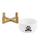 HOMLA TREATS kutyatál "M" bambusz talppal 16x10 cm