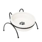 HOMLA CATTY fehér tál fém állványon 12 cm