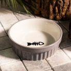 HOMLA CATTY tál macskának, halas szürke