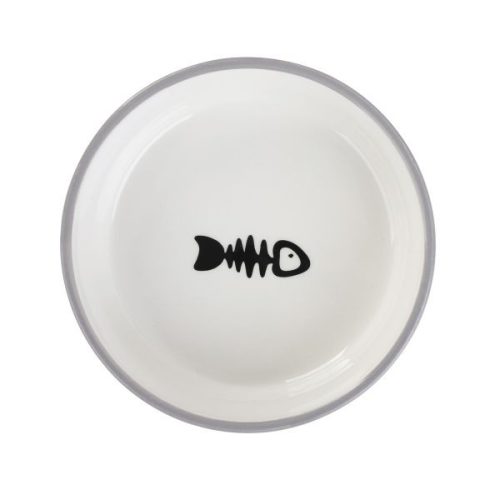 HOMLA CATTY tál macskának, halas szürke