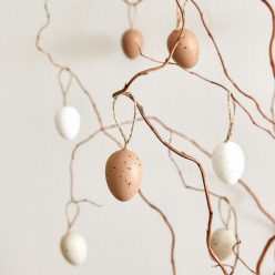 MARVA tojás fehér és bézs 9 db-os 3x4 cm/készlet