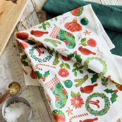   HOMLA GARLAND pamut konyharuhák szett karácsonyi motívummal 2*45x65 cm