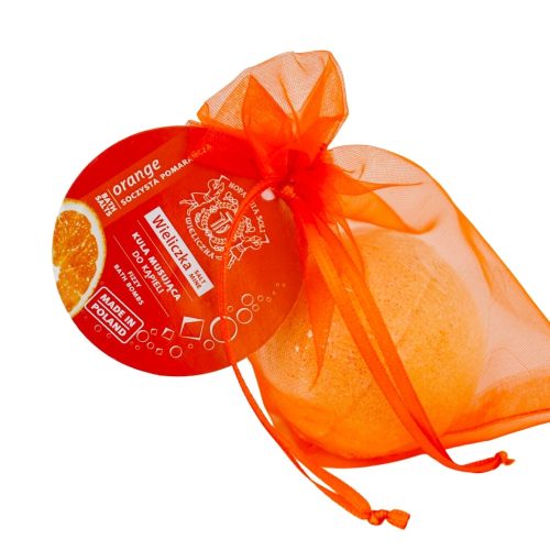 Wieliczka Lédús narancs sós fürdőgolyó - 110 gramm