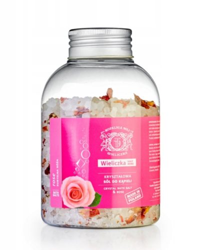 Wieliczka finom rózsa fürdőkristály - 500g