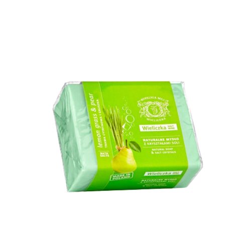 Wieliczka Körtés citromfüves szappan sókristályokkal - 150 gramm
